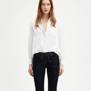Levi’s Lace Up Velvet Jeans
